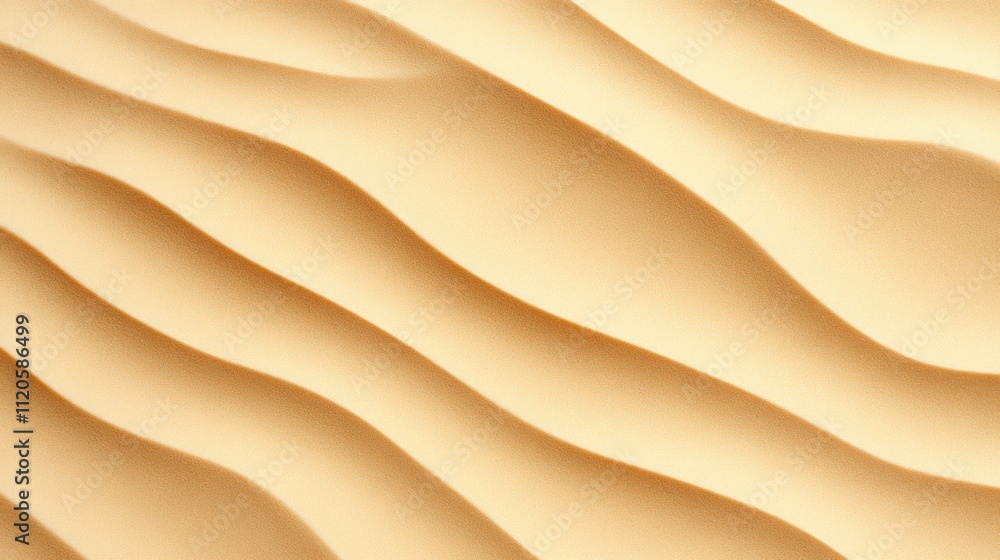Poster abstract wavy patterns in soft beige tones.