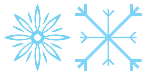 Set of Snowflakes Christmas design vector. Snowflakes icons. White Snowflake. Snowflakes template. Snow winter. Snowflakes icons. Snowflake vector icon