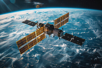 Modern navigation satellite,.  