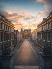 Fototapeta premium The Royal Palace of Brussels is the official palace of the King and Queen of the Belgians in the center of the nation's capital of Brussels, Belgium.