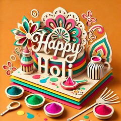 Happy Holi Colorful Festive Celebration Design