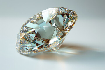 diamond on a white background..   