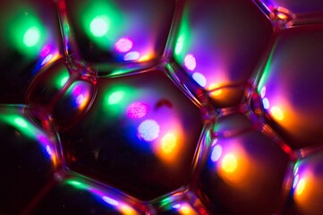 Honeycomb like structure with multi colors in background