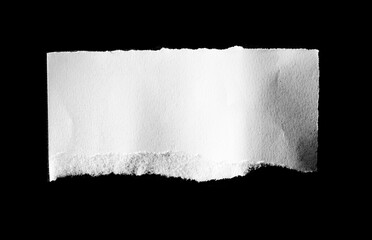 Torn rip paper texture on black background