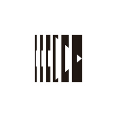 next right arrow silhouette stripes design vector