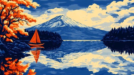 Surreal Japanese fantasy scene with torii gates and spirit mists, ideal for mythological visuals and folklore-based concept designs.