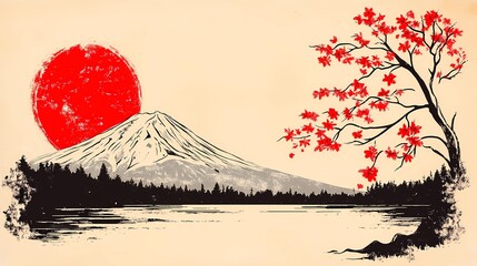 Surreal Japanese fantasy scene with torii gates and spirit mists, ideal for mythological visuals and folklore-based concept designs.