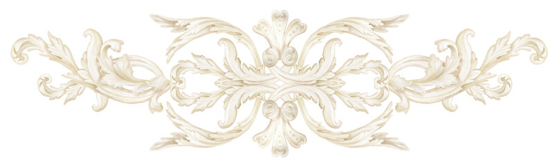 Victorian Baroque Watercolor Frames, Ornamental Borders, Elegant Beige Designs for Scrapbooking and Junk Journals