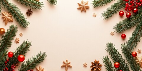 Festive Christmas decorations featuring a star and fir tree set against a clean white background, embodying the holiday spirit and seasonal cheer.