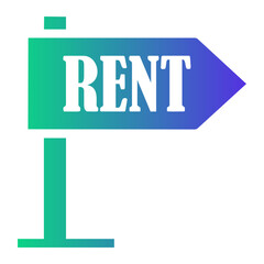Obraz premium rent Gradient icon