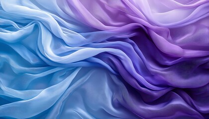 Obraz premium Silky smooth gradient textures blending from blue to purple, calming effect