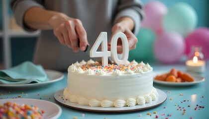 birthday cake with candles