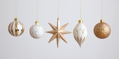 Elegant collection of christmas ornaments