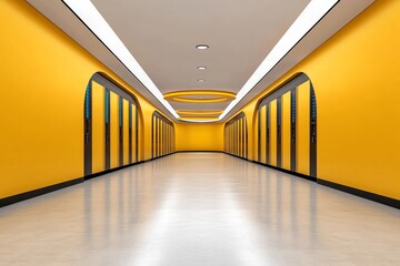 Fototapeta premium A cyber-secure database vault, with biometric scanners and reinforced walls protecting rows of data servers