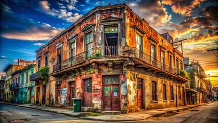 a decaying corner cloaked in rusty paint. Urban decay photography reveals the striking beauty of neglect and the stories told by ruin.