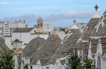 Trulli Häuser in Alberobello, Apulien, Italien