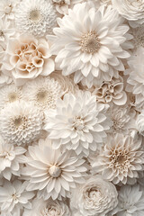 white flowers, cream petals, floral arrangement, delicate blooms, nature beauty, soft petals, elegant bouquet, vintage aesthetic, romantic flowers, serene blooms, pastel tones, luxurious florals, flow