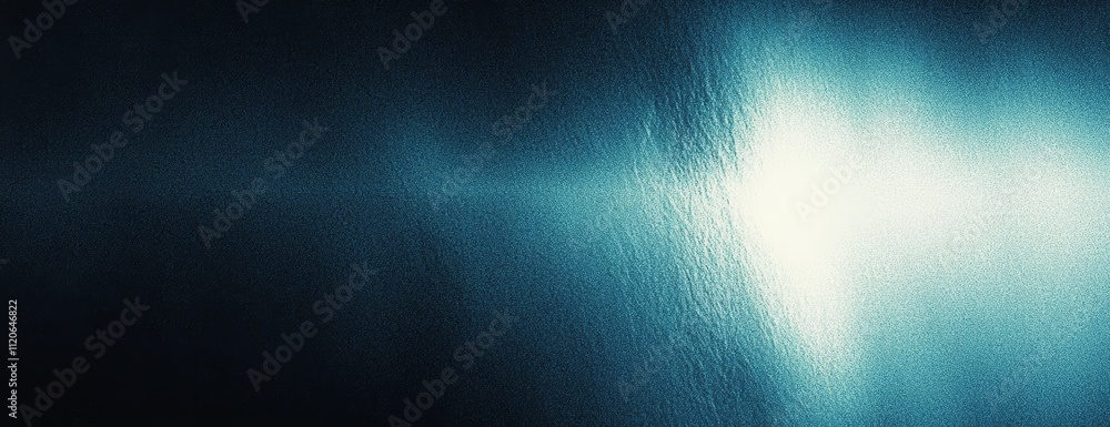 Poster abstract digital art smooth gradient deep blue light cyan minimal graphic design