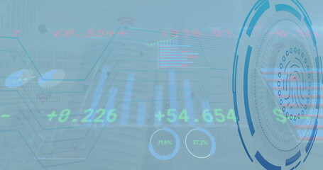 Image of financial data processing over grid