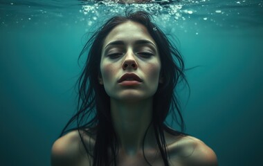 Serene Beauty Beneath Water Surface
