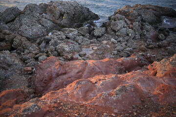 lava rock in island country