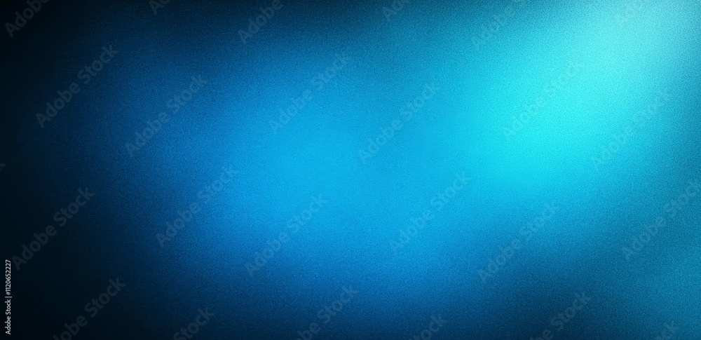 Poster blue gradient background soft grainy light noise texture effect abstract design