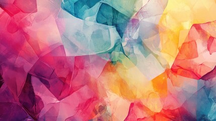 Network flat design top view theme information technology water color vivid