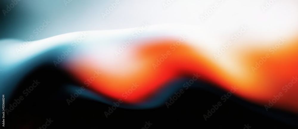 Aufkleber abstract colorful blurry digital art with smooth textures and gradient effects