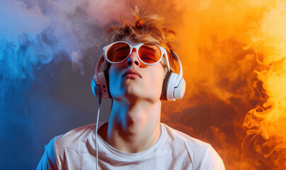 A man wearing sunglasses