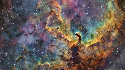 Colorful Universe Beautiful Space Starry
