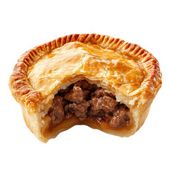 Meat pie on transparent background