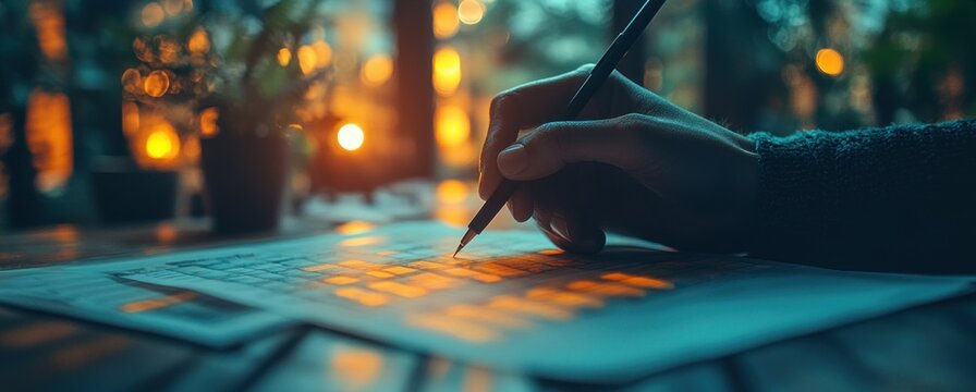 Digital Workspace for Event Planning with Tablet Calendar for Time Management and Scheduling