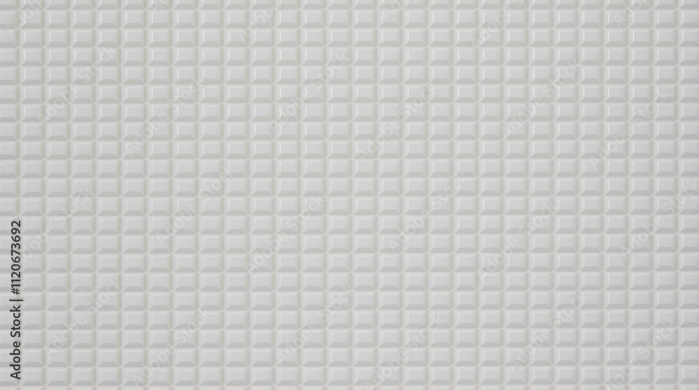 Poster close-up of a white textured fabric with a subtle grid pattern, ideal for backgrounds, design elemen