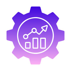 Cogwheel with Marketing Elements