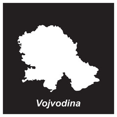 Obraz premium Vojvodina map icon design