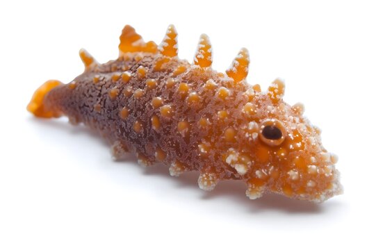Sea Cucumber Isolated on White Background.