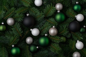 Obraz premium Close-up of Fresh Christmas Tree Branches