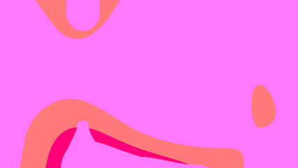 Abstract Pink Coral and Magenta Shapes Design