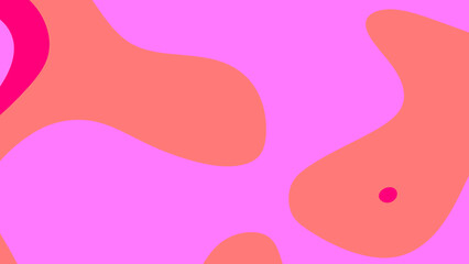 Abstract Pink and Coral Organic Shapes Design