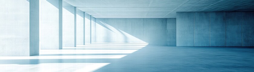 Obraz premium Modern architectural space with natural light minimalist design urban environment aesthetic perspective for design inspiration