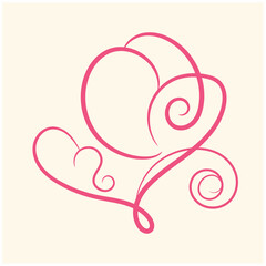 pink hearts