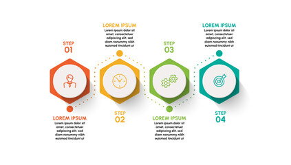 Business infographic design background template