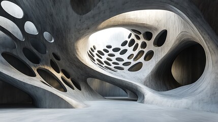 Abstract Concrete Architecture: A Study in Form and Light