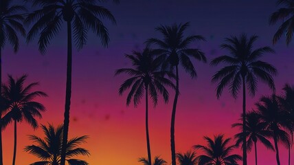 Naklejka premium Lightning Highlights a Tropical Wonderland 