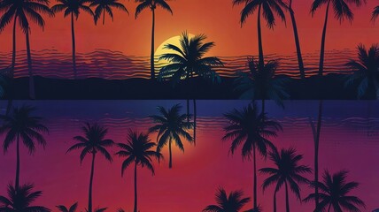 Fototapeta premium Lightning Highlights a Tropical Wonderland 