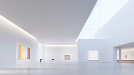 Modern Art Gallery with Minimalist Design