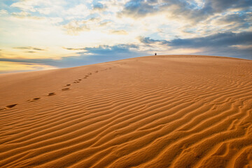 Scenery of the Red Sand Dunes located at Mui Ne in Vietnam