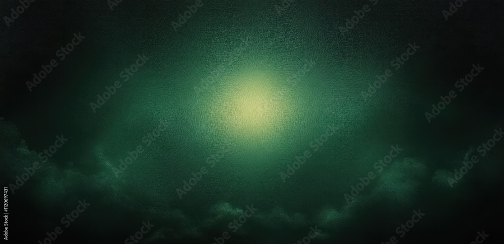Poster deep green glow abstract background soft light impressionism texture gradient