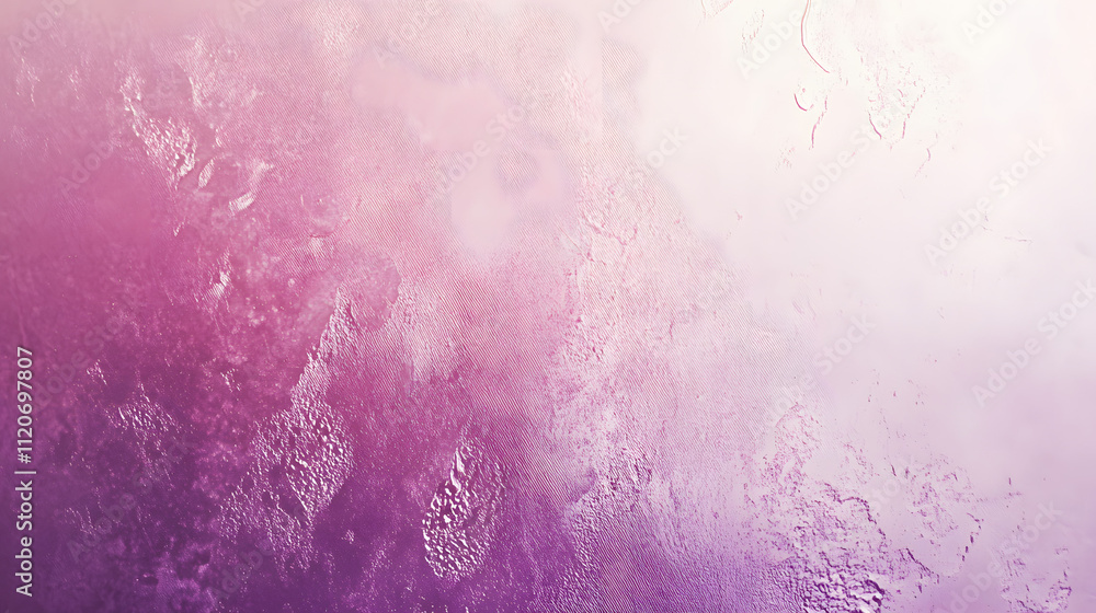 Poster abstract textured background with a gradient of purple and pink hues. the surface has a rough, uneve