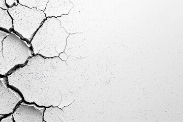 Obraz premium Dirty old cracked concrete wall texture background. Gray cement surface wall. , isolated on white background, , copy space, copy space for text,